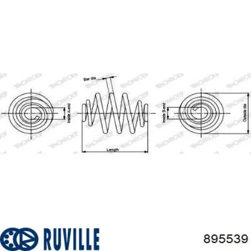 Muelle de suspensión eje trasero Renault Espace 4 JK0