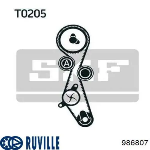 986807 Ruville silentblock de brazo de suspensión delantero superior