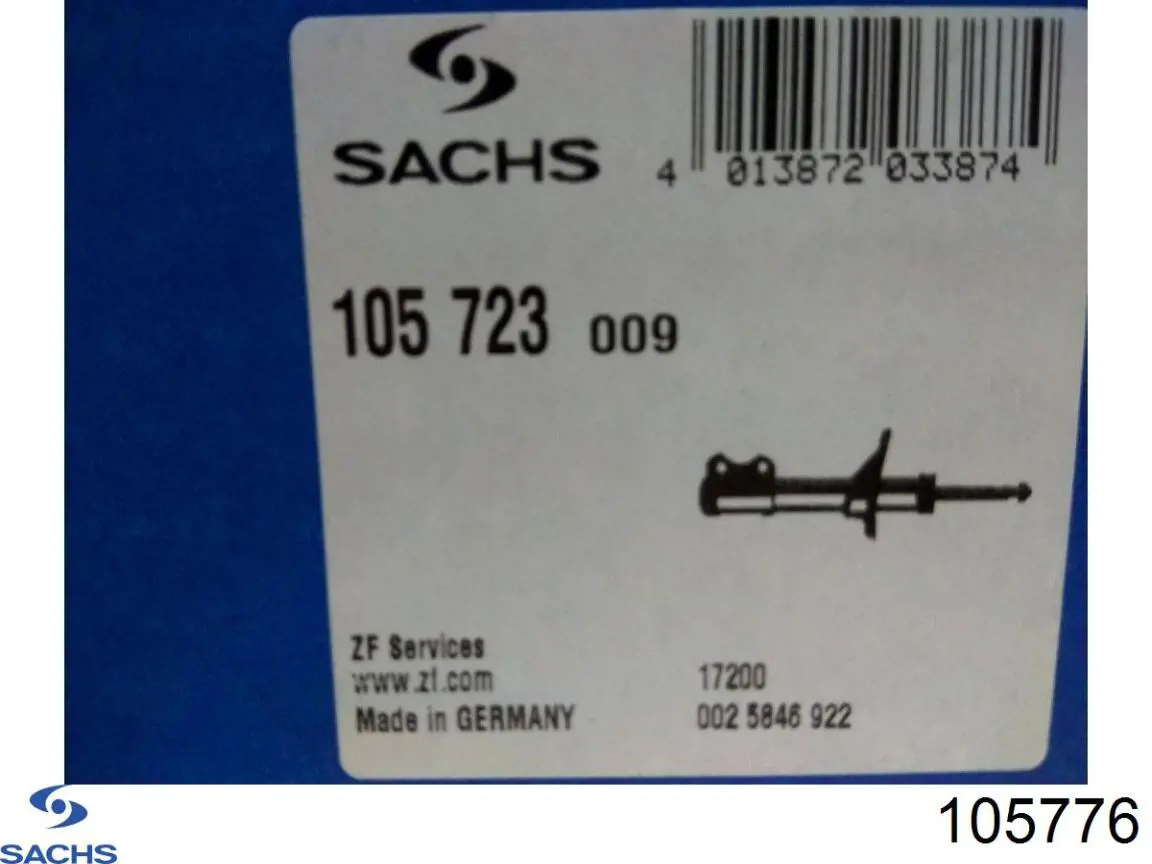 105776 Sachs amortiguador trasero