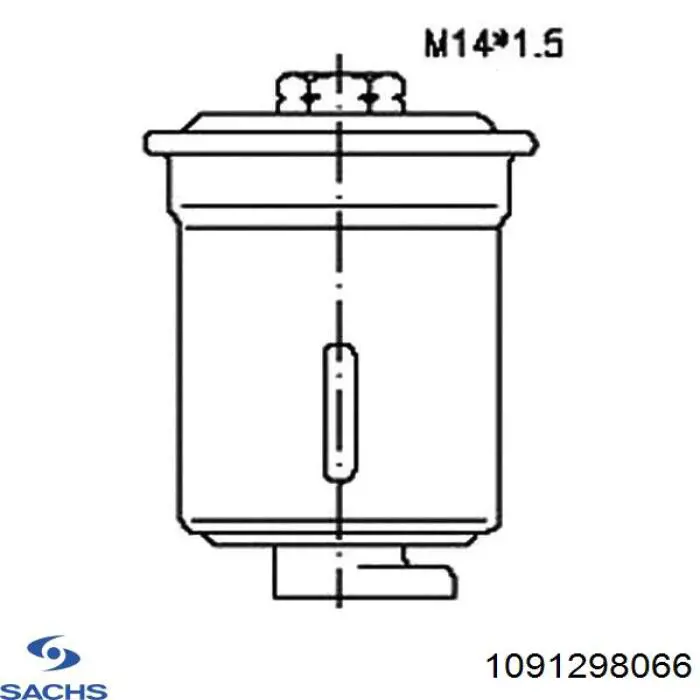 1091298009 ZF Parts Filtro hidráulico transmisión automática