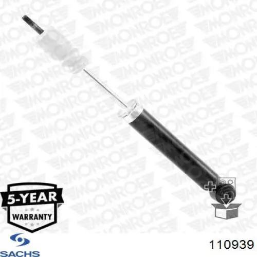 Amortiguador delantero izquierdo 110939 Sachs