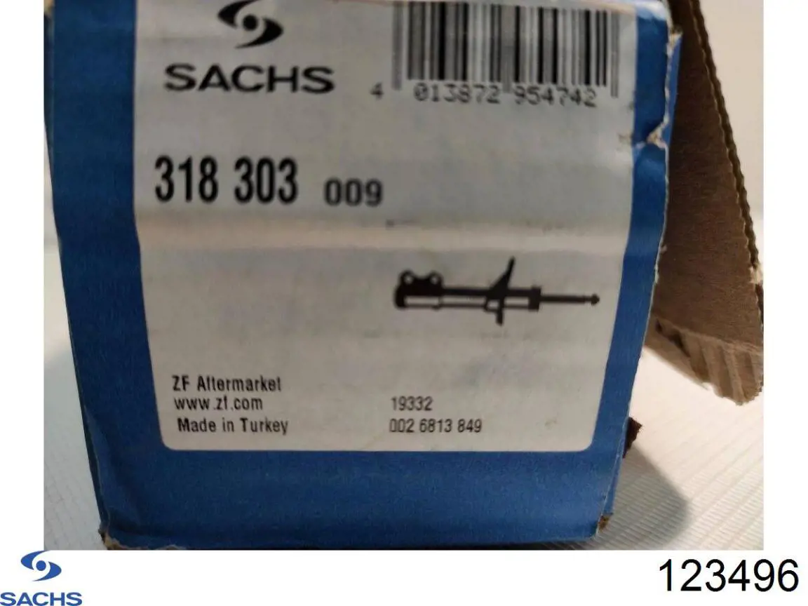123496 Sachs amortiguador trasero