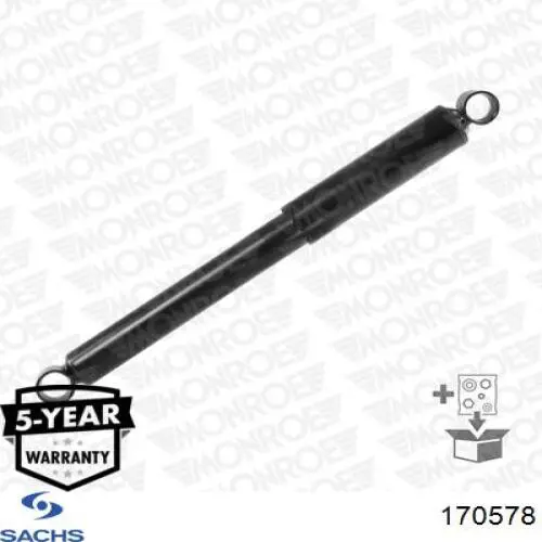 Amortiguador trasero Sachs 170578 precio, desde 25,10 EUR