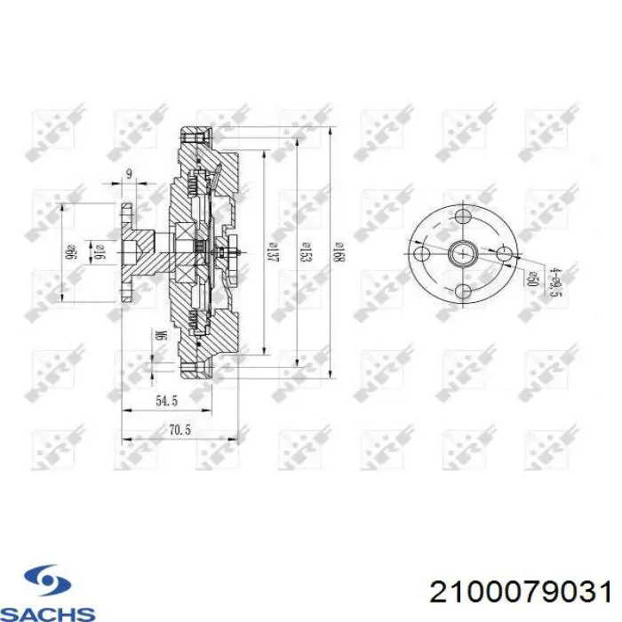 Embrague, ventilador de refrigeración Sachs 2100079031 precio, desde 74,05 EUR