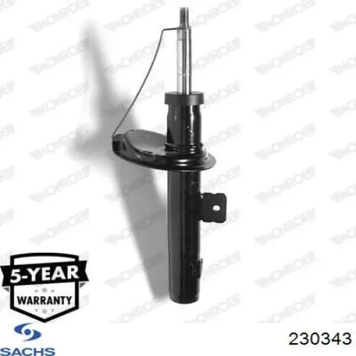 Amortiguador delantero izquierdo 1635539980 Peugeot/Citroen