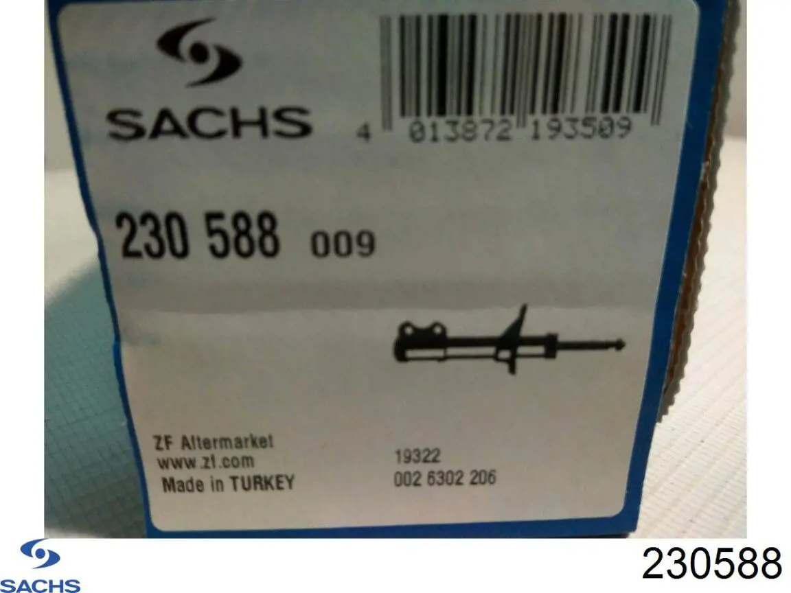 Amortiguador trasero Sachs 230588 precio, desde 46,77 EUR