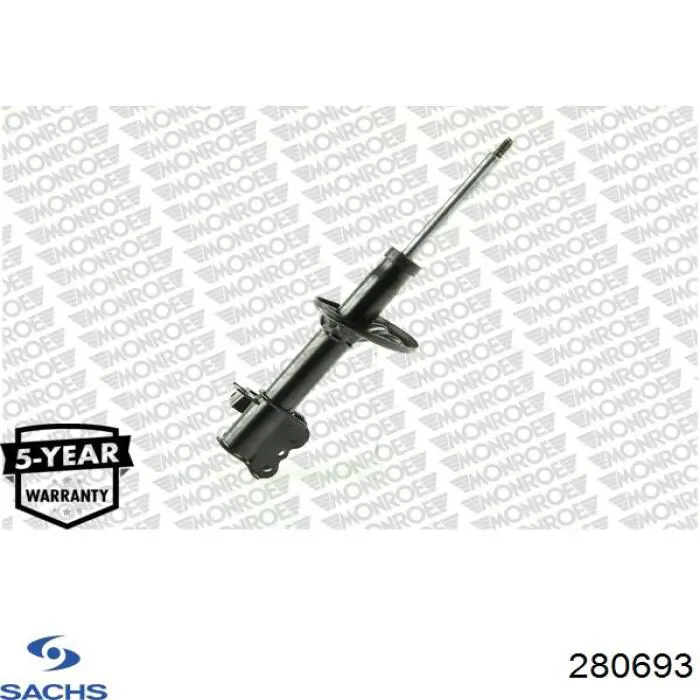 Amortiguador trasero izquierdo 280693 Sachs