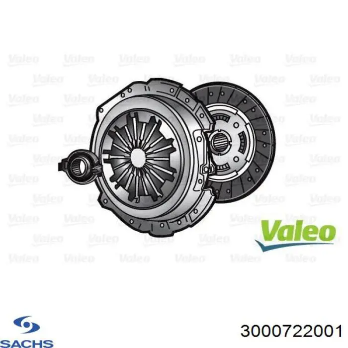 Kit de embrague (3 partes) 134774 NK