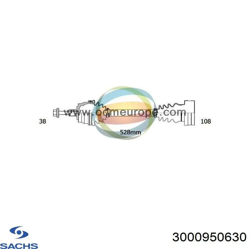 Mecanismo de embrague Sachs 3000950630 precio, desde 244,04 EUR