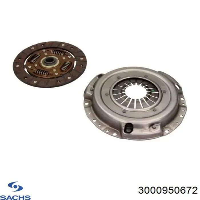 3000 950 672 Sachs kit de embrague (3 partes)