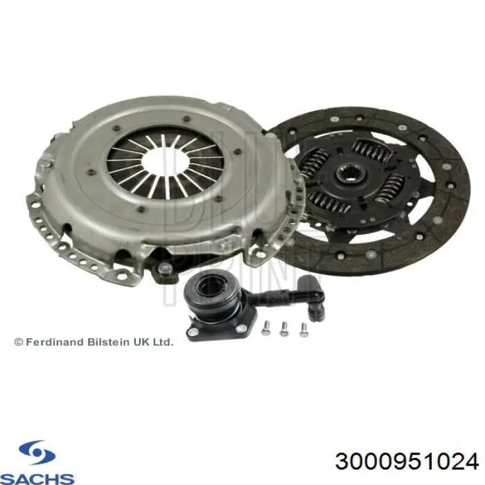 Kit de embrague (3 partes) Ford Fiesta CB1