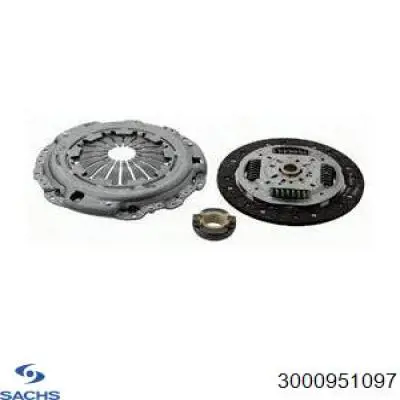 3000 951 097 Sachs kit de embrague (3 partes)