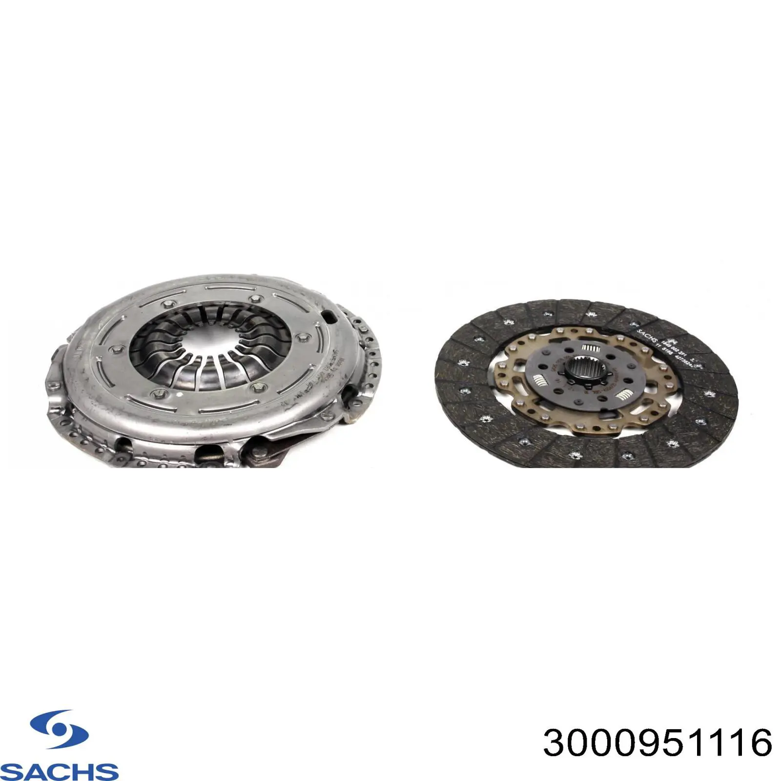 3000951116 Sachs kit de embrague (3 partes)