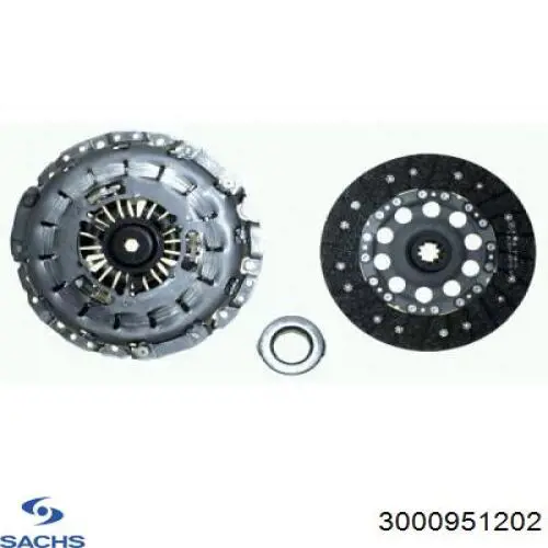 3000951202 Sachs kit de embrague (3 partes)