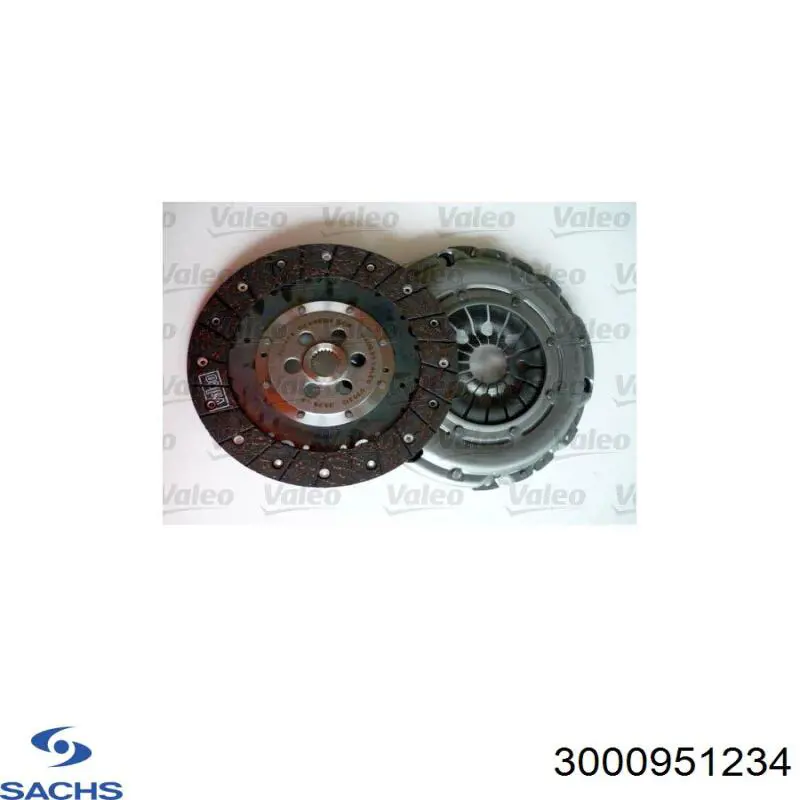 3000 951 234 Sachs kit de embrague (3 partes)