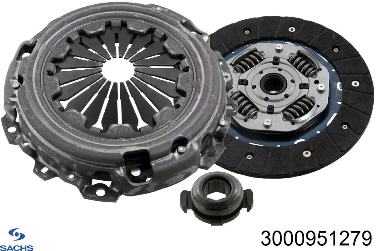 3000951279 Sachs kit de embrague (3 partes)