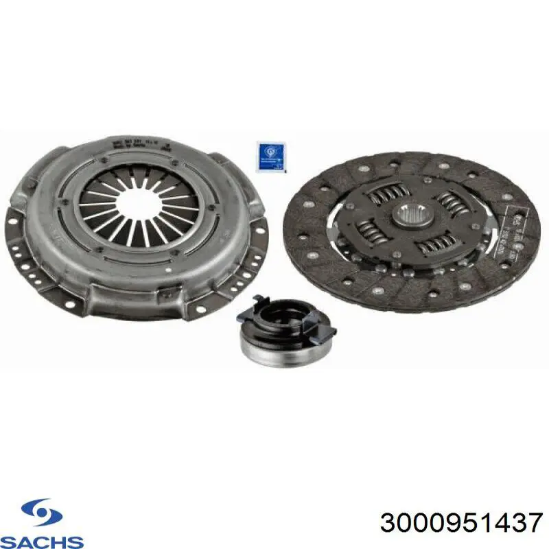 3000951437 Sachs kit de embrague (3 partes)