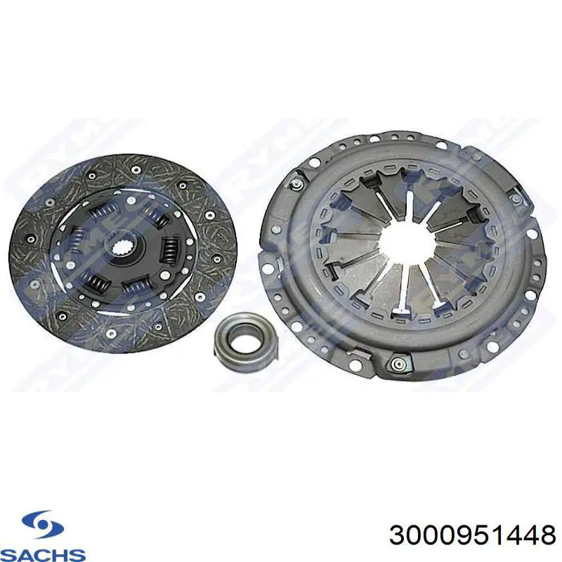 3000951448 Sachs kit de embrague (3 partes)