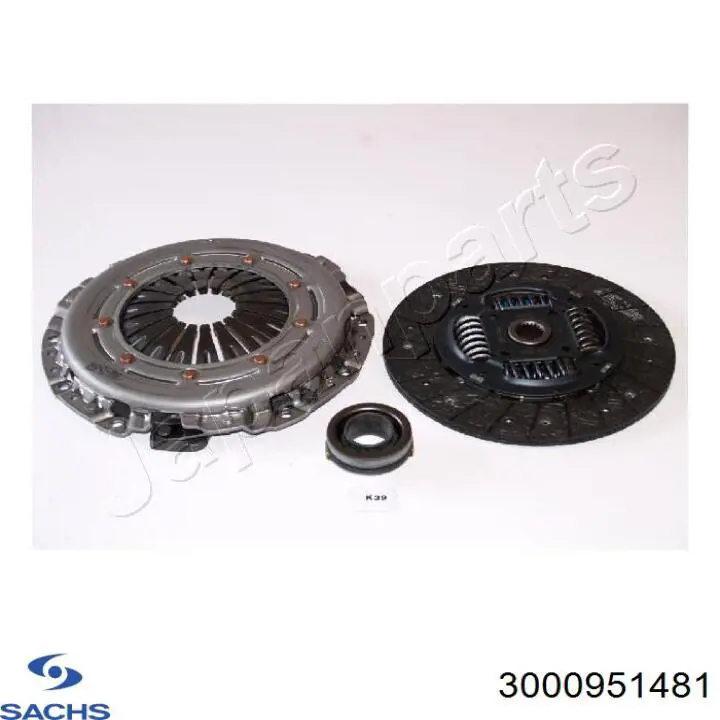 3000 951 481 Sachs kit de embrague (3 partes)