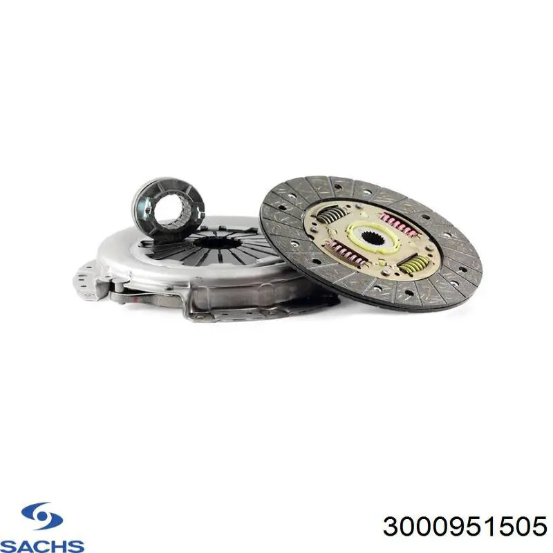 3000 951 505 Sachs kit de embrague (3 partes)