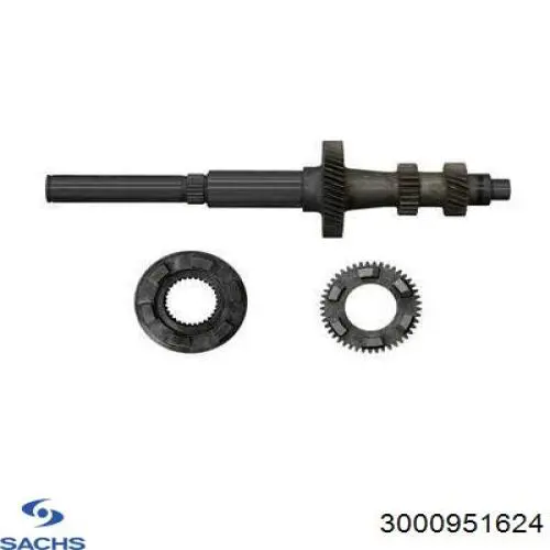 3000 951 624 Sachs kit de embrague (3 partes)