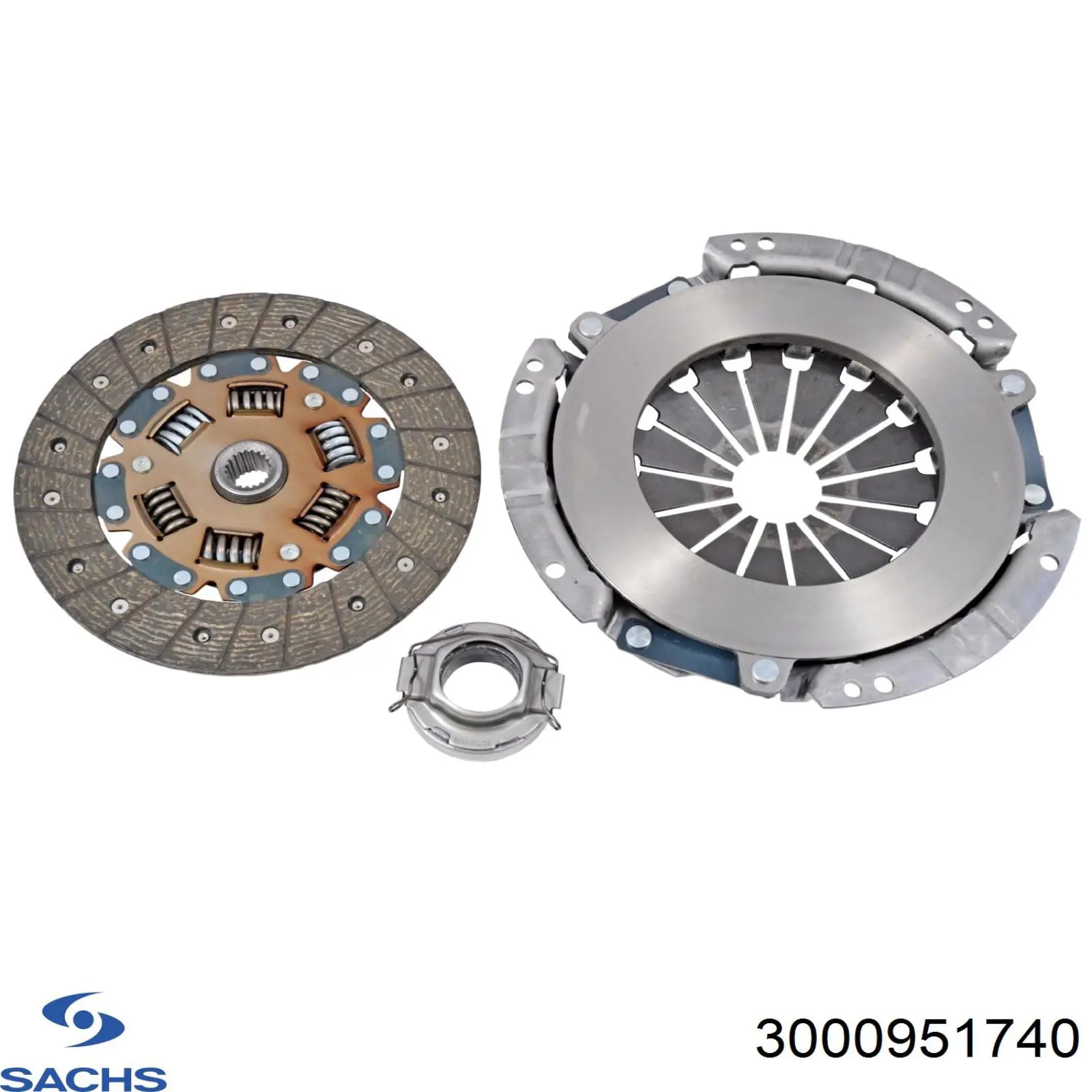 3000 951 740 Sachs kit de embrague (3 partes)