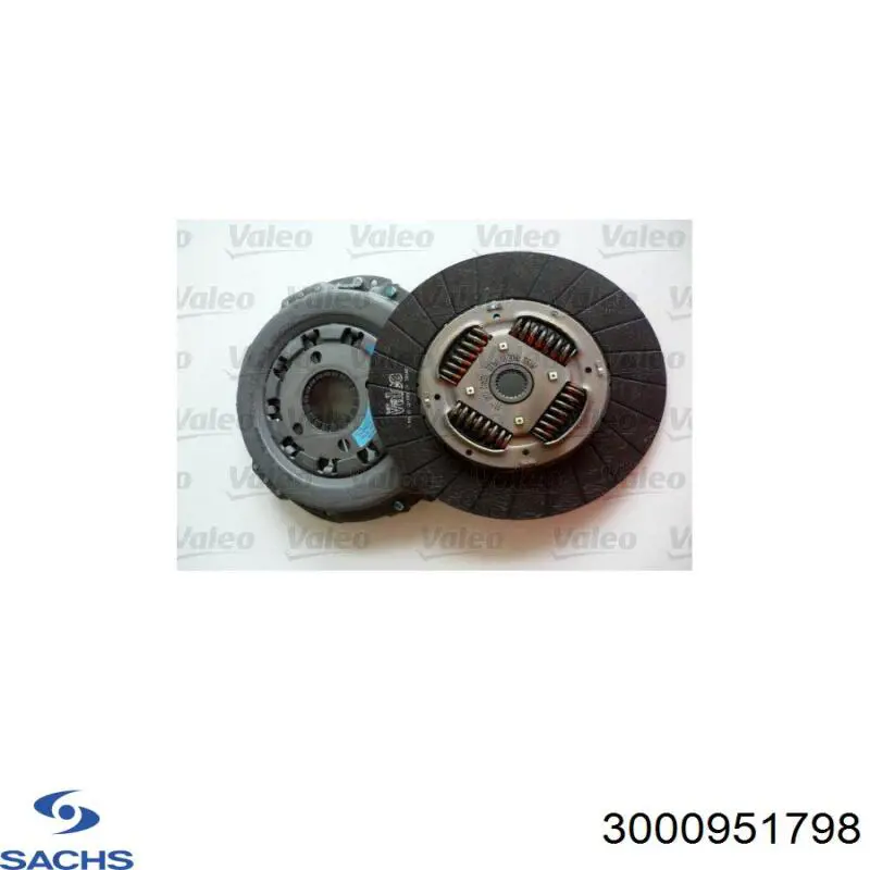 3000951798 Sachs kit de embrague (3 partes)