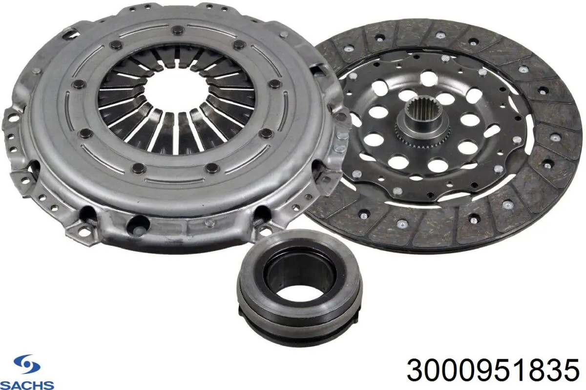 3000951835 Sachs kit de embrague (3 partes)