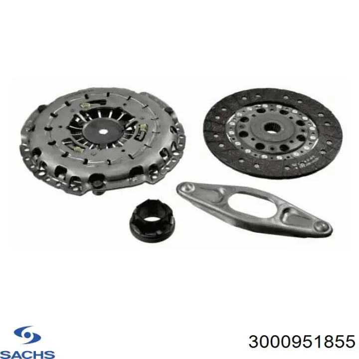 3000 951 855 Sachs kit de embrague (3 partes)