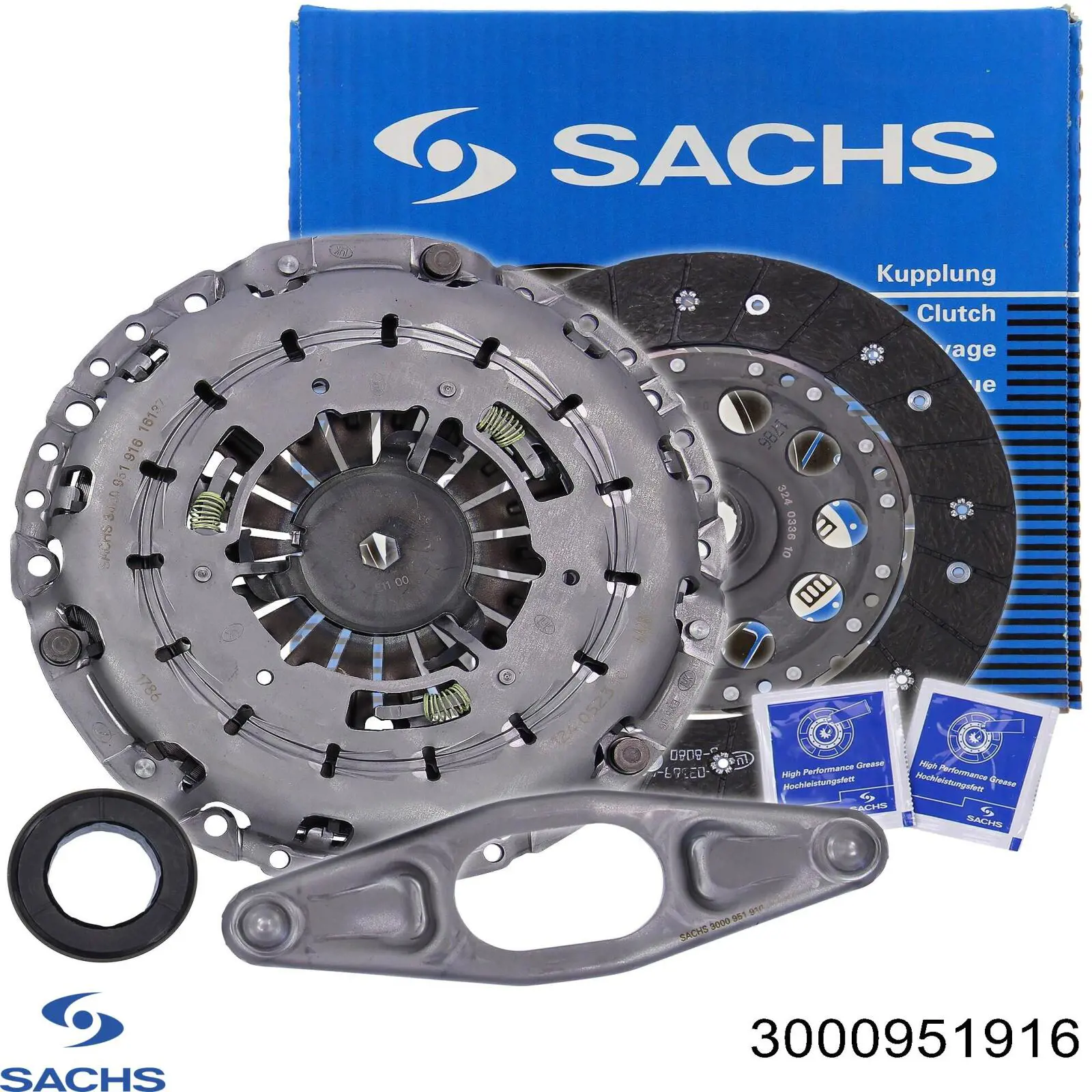 3000951916 Sachs kit de embrague (3 partes)