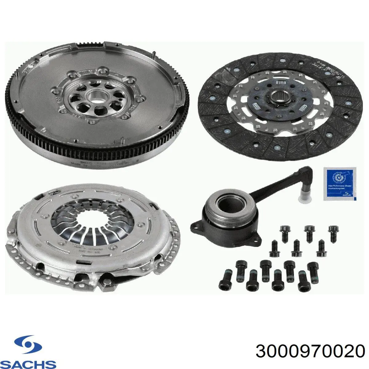 3000970020 Sachs kit de embrague (3 partes)