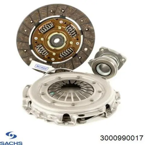 3000 990 017 Sachs kit de embrague (3 partes)