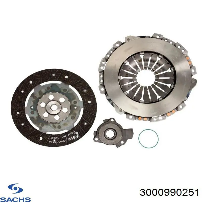 3000 990 251 Sachs kit de embrague (3 partes)