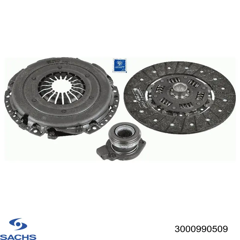 3000990509 Sachs kit de embrague (3 partes)