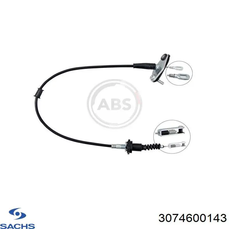 3074 600 143 Sachs cable de embrague