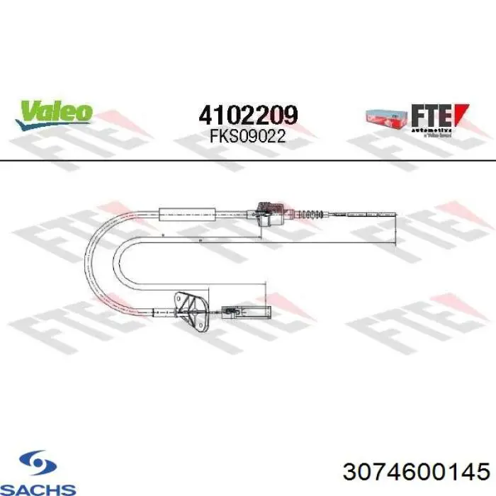 Cable de embrague Sachs 3074600145 precio, desde 28,22 EUR