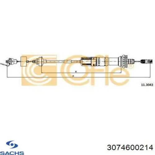 503005 Beca Cables Cable de accionamiento del embrague