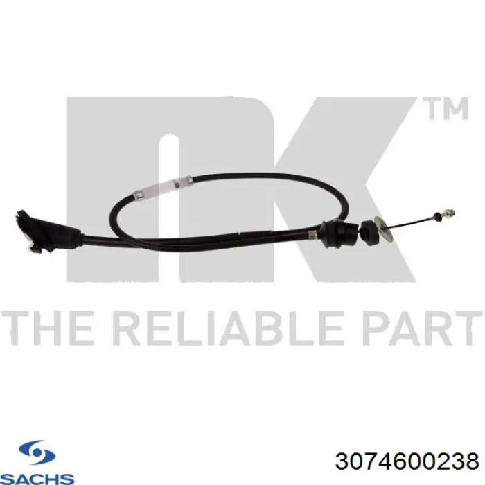 3074600238 Sachs cable de embrague