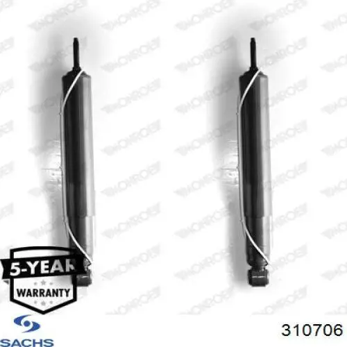 Amortiguador trasero Sachs 310706 precio, desde 25,75 EUR