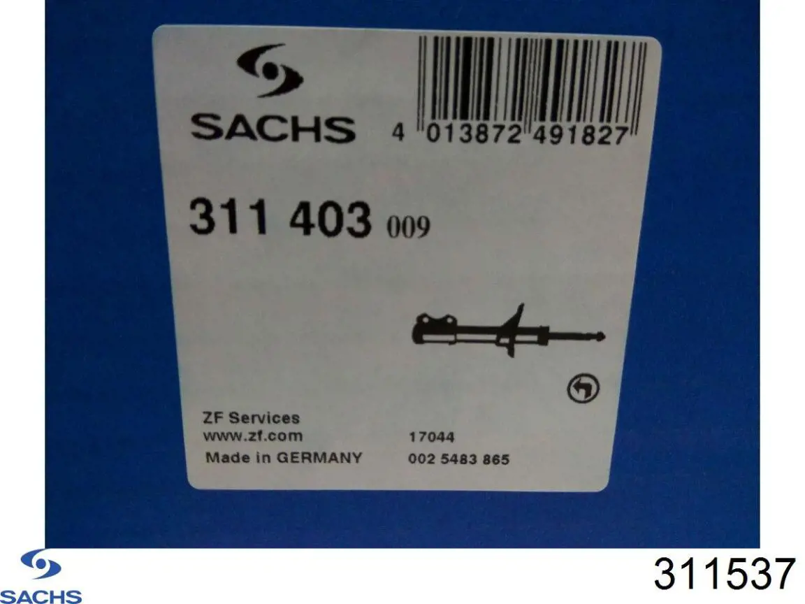 Amortiguador 311537 Sachs