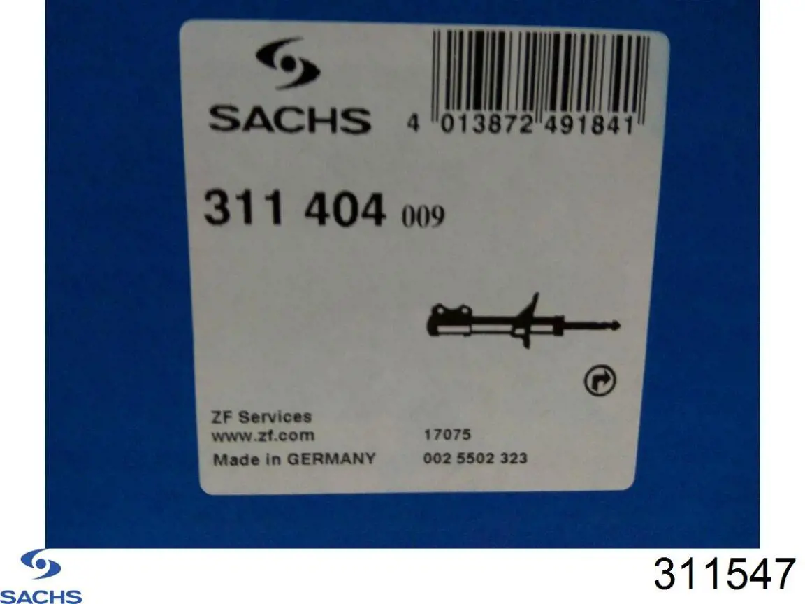 Amortiguador trasero Jaguar X-type CF1