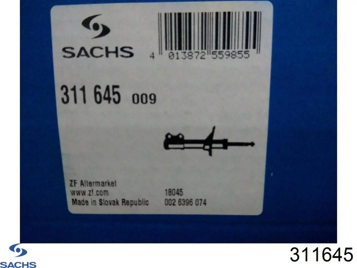 Amortiguadores Sachs 311645 precio, desde 84,22 EUR