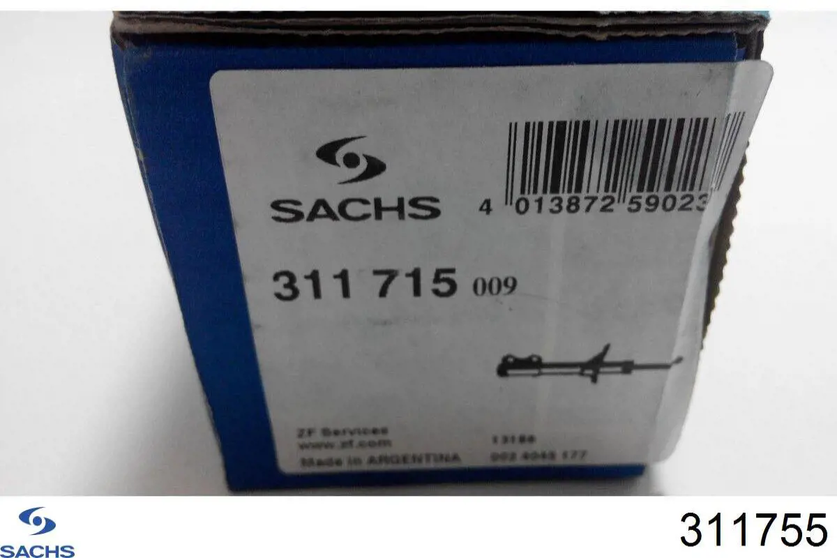 311755 Sachs amortiguador delantero izquierdo