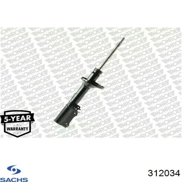 312034 Sachs amortiguador trasero izquierdo