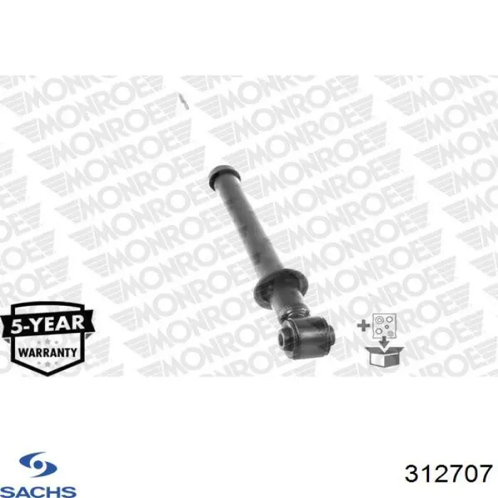 Amortiguador trasero Sachs 312707 precio, desde 46,46 EUR