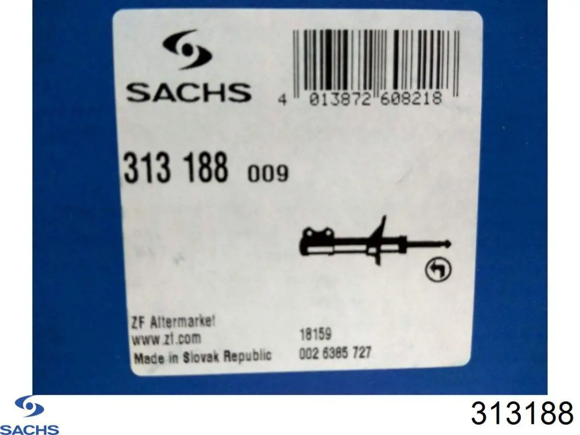 Amortiguador delantero izquierdo Sachs 313188 precio, desde 66,79 EUR