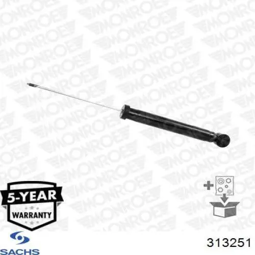 Amortiguador trasero Sachs 313251 precio, desde 43,41 EUR