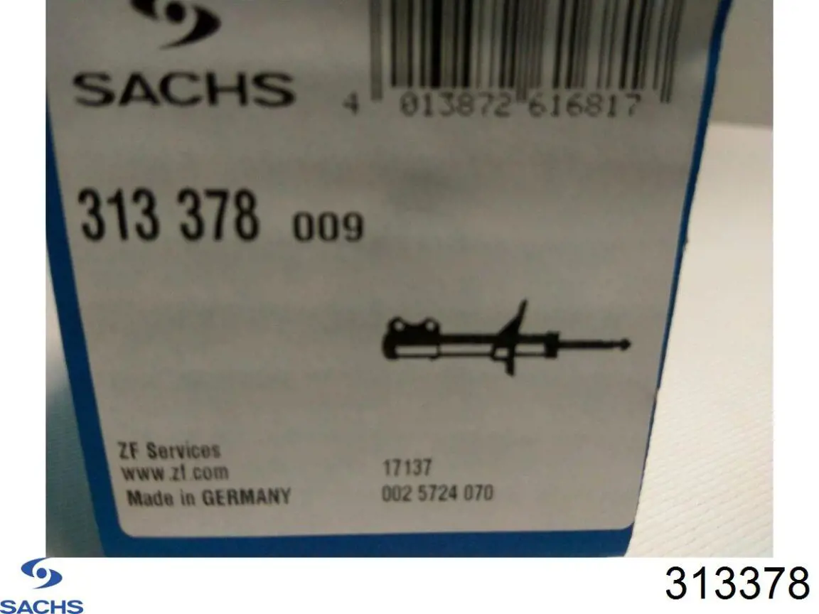 Amortiguador trasero Sachs 313378 precio, desde 45,85 EUR