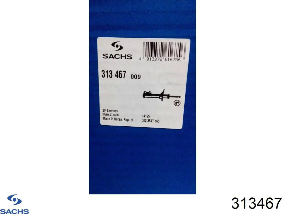 Comprar 313467 Sachs Amortiguador delantero derecho