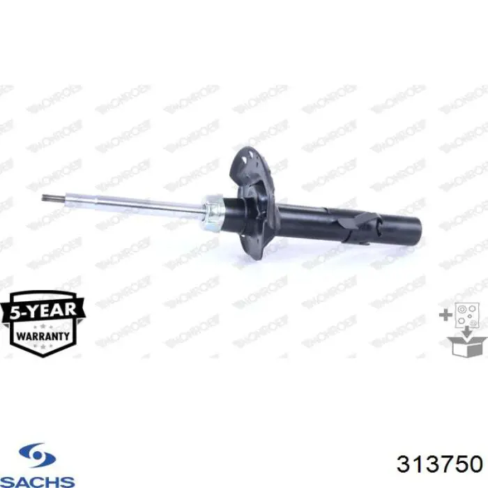 Amortiguador delantero izquierdo 313750 Sachs